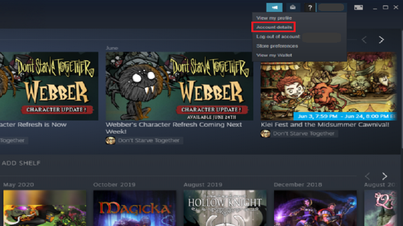 تغییر ریجن استیم-مرحله 3