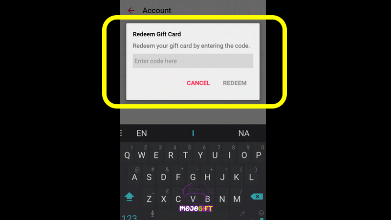ردیم گیفت کارت اپل آیتونز روی گوشی موبایل اندرویدی
